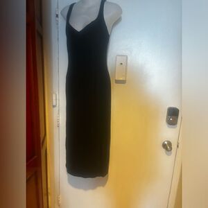 Sonia Speciale classic runway sexy little black dress y2k cleavage classy split